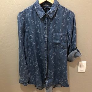 Jean shirt.